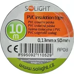 Izolační páska Solight 50mm x 0,13mm x 10m, černá (SOLIAP08)