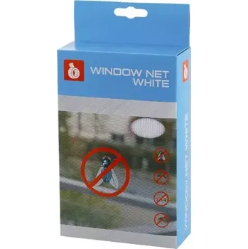 Síť proti hmyzu Samolepící okenní síť proti hmyzu BÍLÁ 150x130cm / páska 5,6m