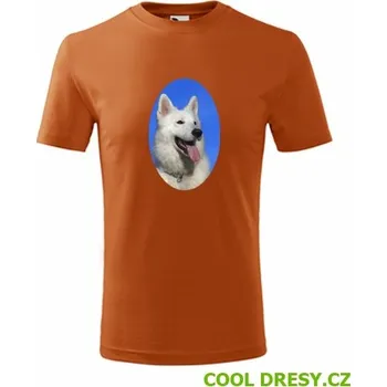 Dětské tričko se psem 3 - Barva: oranžová, Velikost 6let