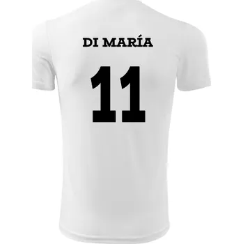 Dětský fotbalový dres Di María - Barva: bílá, Velikost 10let