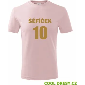 Tričko Šéfíček 10 - Barva: růžová, Velikost 12let