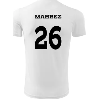 Dětský fotbalový dres Mahrez - Barva: bílá, Velikost 10let
