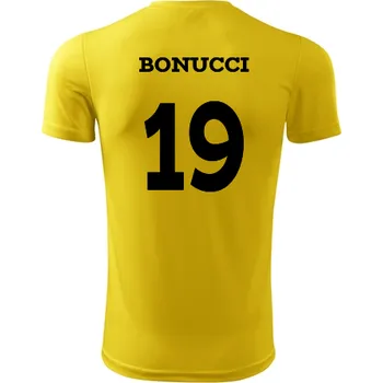 Fotbal Dětský fotbalový dres Bonucci - Barva: žlutá, Velikost 8let