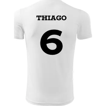 Dětský fotbalový dres Thiago - Barva: bílá, Velikost 12let