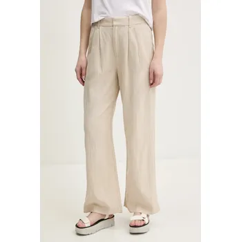 Dámské kalhoty Lněné kalhoty Hollister Co. KI356.5049.110 béžová 01X, vel. XL