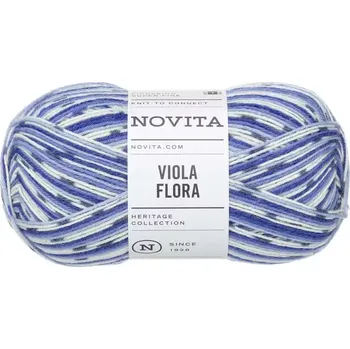 Příze Novita Viola Flora 8341 Muškát (Ponožková příze Viola Flora Geranie)