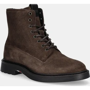 Pánská obuv Semišové boty Tommy Hilfiger COMFORT LWT SDE BOOT FM0FM05594 hnědá 89X, EUR 45