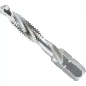 Bit Kombinovaný závitořezný vrták 1/4" HSS M10 x 65 mm Wiha 7807. SB balení (WIHA27963)