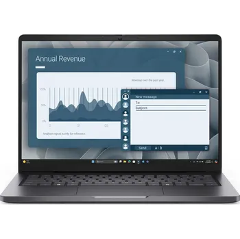 Notebook DELL Pro 14 PC14255 AMD Ryzen™ 5 220 Laptop 35,6 cm (14") Full HD+ 8 GB DDR5-SDRAM 512 GB SSD Wi-Fi 6E (802.11ax) Windows 11 Pro Černá