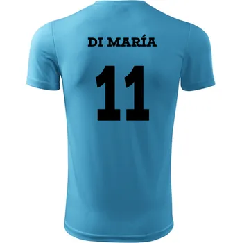 Dětský fotbalový dres Di María - Barva: tyrkysová, Velikost 10let
