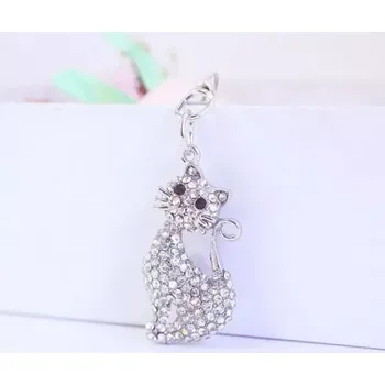 Fashion Jewelry Luxusní přívěsek na klíče, kabelku Kočka