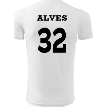 Dětský fotbalový dres Alves - Barva: bílá, Velikost 8let