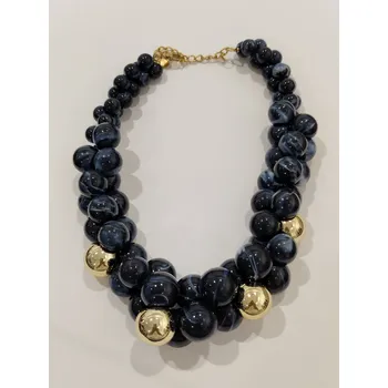 Náhrdelník Náhrdelník Hrozny Barva: Modrá