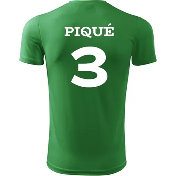 Dětský fotbalový dres Piqué - Barva: střední zelená, Velikost 10let