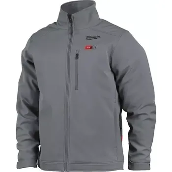 Aku vyhřívaná bunda Milwaukee M12 HJGREY5-0 (XXXL) šedá, ToughShell, bez Aku, 4933479363