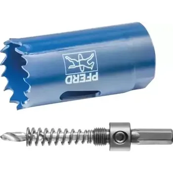 Vrták Děrovací pila HSS pro kruhové otvory 25 mm Pferd SET HLS 25 (Sada 2 dílů) (PF4007220244579)