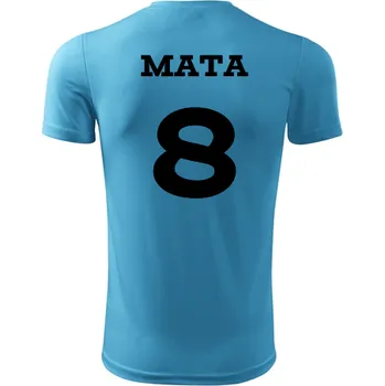 Dětský fotbalový dres Mata - Barva: tyrkysová, Velikost 8let