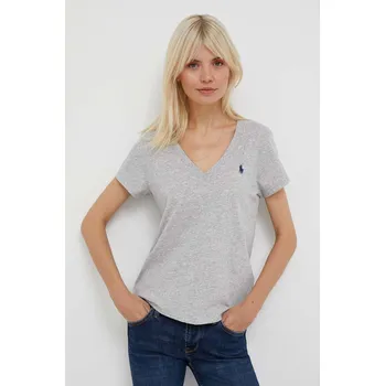 Pánské tričko Bavlněné tričko Polo Ralph Lauren 211902403 šedá 90X, vel. XS