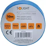 Izolační páska Solight 15mm x 0,13mm x 10m, modrá (SOLIAP01M)