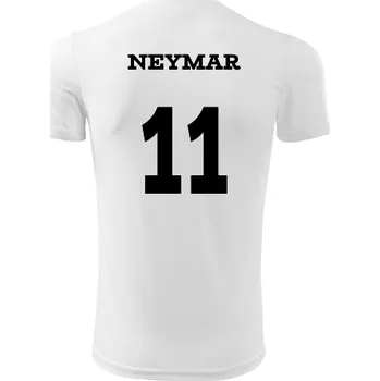 Dětský fotbalový dres Neymar - Barva: bílá, Velikost 10let