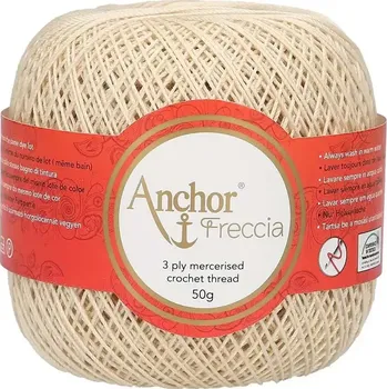 Příze Anchor Freccia 12 - 387 Mandlová (Háčkovací příze Anchor Freccia 12 -387 Mandlová)