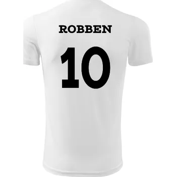 Dětský fotbalový dres Robben - Barva: bílá, Velikost 10let