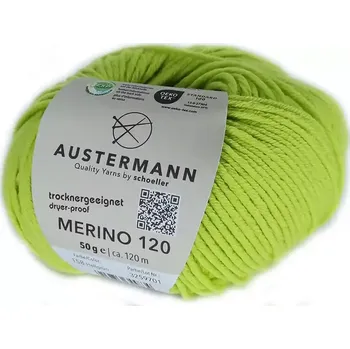 Příze Austermann Merino 120 EXP 158 (Příze Merino 120 EXP HELLGRUN)