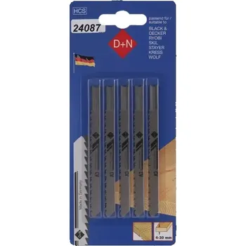 Pilový plátek Plátky do přímočaré pilky B&D 5ks 75mm/1,45mm, 12625, Levior 24087 (L24087)