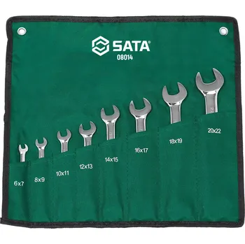 Klíč 8 ks. Sada metrických klíčů s dvojitým otevřeným k (SATAST08014SJ)