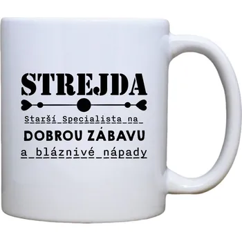 Keramický hrnek s potiskem Strejda specialista Objem a motiv: 400 ml červený uvnitř