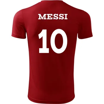 Dětský fotbalový dres Messi - Barva: červená, Velikost 10let