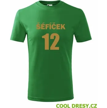 Chlapecké oblečení Tričko Šéfíček 12 - Barva: střední zelená, Velikost 8let