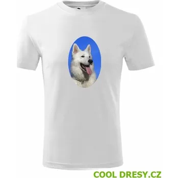 Chlapecké tričko Dětské tričko se psem 3 - Barva: bílá, Velikost 12let