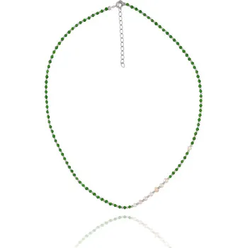 Náhrdelník Stříbrný korálkový náhrdelník