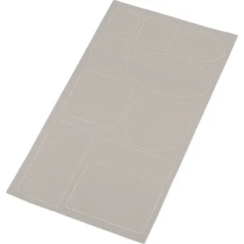 Samolepicí záplaty voděodolné tvary, barva 1 šedá nejsvětlejší