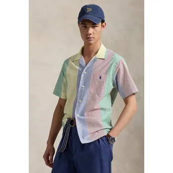 Pánská košile Bavlněná košile Polo Ralph Lauren Sport Shirt více barev, regular, s italským límcem, 710964421 vícebarevná MLC, vel. M