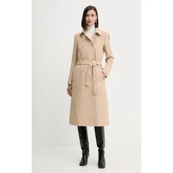 Dámský kabát Kabát s vlnou Twinset 252TP2140 béžová 80X, vel. 38