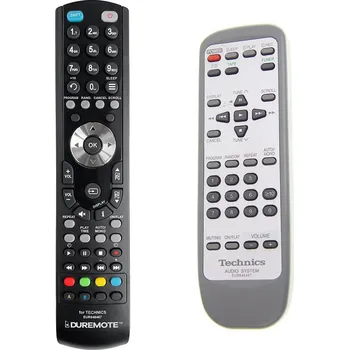 Dálkový ovladač TECHNICS EUR646467, EUR642170 + ovládání TV (mini TV) - dálkový ovladač duplikát