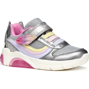 Dívčí obuv Dětské tenisky Geox FADINLIGHT stříbrná barva, J55M4A.0AJGN J55M4A.0AJGN.28.31 SLV, EUR 31