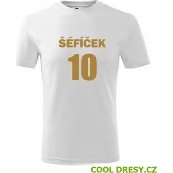 Chlapecké tričko Tričko Šéfíček 10 - Barva: bílá, Velikost 12let