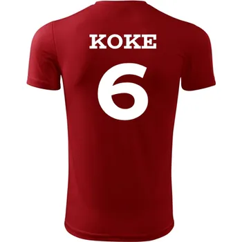 Dětský fotbalový dres Koke - Barva: červená, Velikost 10let
