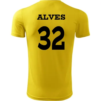 Dětský fotbalový dres Alves - Barva: žlutá, Velikost 8let