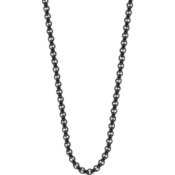 Řetízek Šperky4U Černý ocelový řetízek ROLO délka 45 cm, šíře 2 mm - OPE1331-020-45