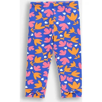Dívčí legíny Legíny Coccodrillo modrá barva, FLOWER PARADISE GIRL KIDS WC5122301FGK 57X, vel. 110