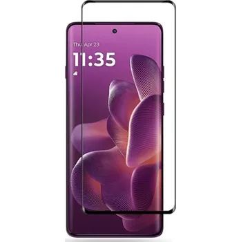 3x Picasee 3D tvrzené sklo s rámečkem pro Motorola Edge 60 Pro - černé - 2+1 zdarma