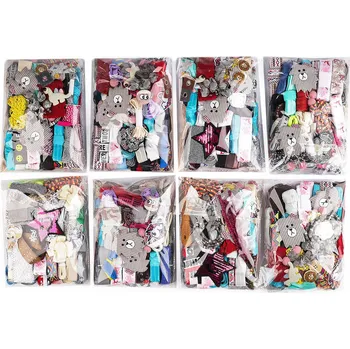 Mix materiálů k šití a tvoření 500 g, barva 1 mix