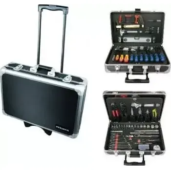 Kufr nářaďový 1/4"+1/2" PROJAHN TROLLEY 130 dílů (DATPJ4963-01)