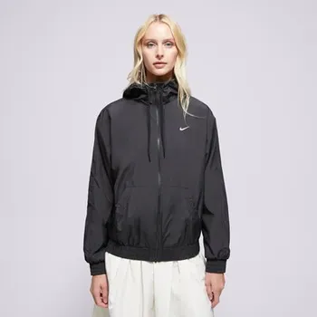 Pánská větrovka Nike Bunda W Nsw Essntl Uv Wvn Jkt Hd Černá M