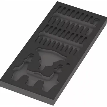 Wera 137352 Nářaďový modul - pěnová vložka 9852 pro šroubovací bity s T-rukojetí Kraftform Kompakt s funkcí ráčny. Set 1, Bez nářadí (W05137352001)