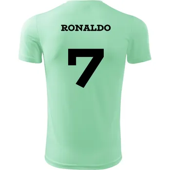 Dětský fotbalový dres Ronaldo - Barva: mátová, Velikost 6let